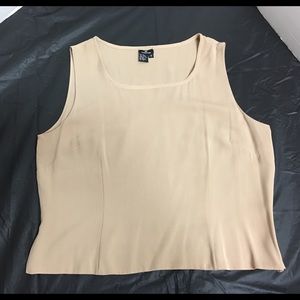 Doncaster Collection tan sleeveless tank top